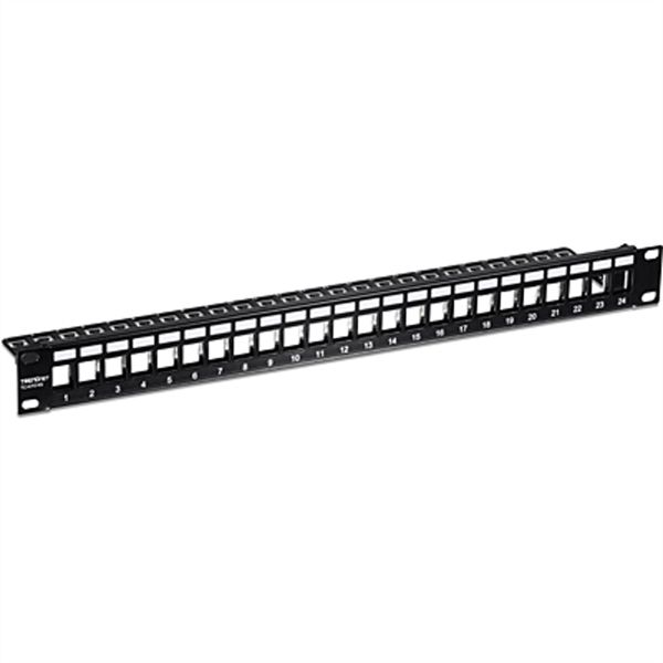 TRENDnet TC-KP24S TRENDnet Patch Panel 24-Port Blank Keystone Shielded 1U