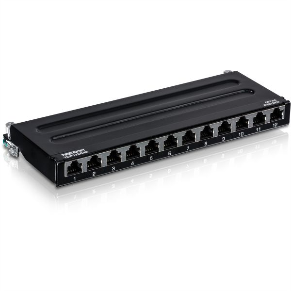 TRENDnet TC-P12C6AS TRENDnet Patch Panel 12-Port Cat6a geschirmt Für Wandmontage