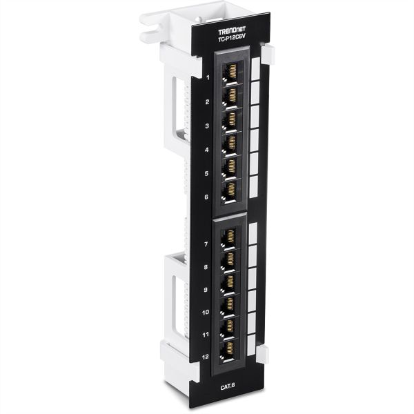 TRENDnet TC-P12C6V TRENDnet Patch Panel 12-Port Wall Mount Cat6 ungeschirmt