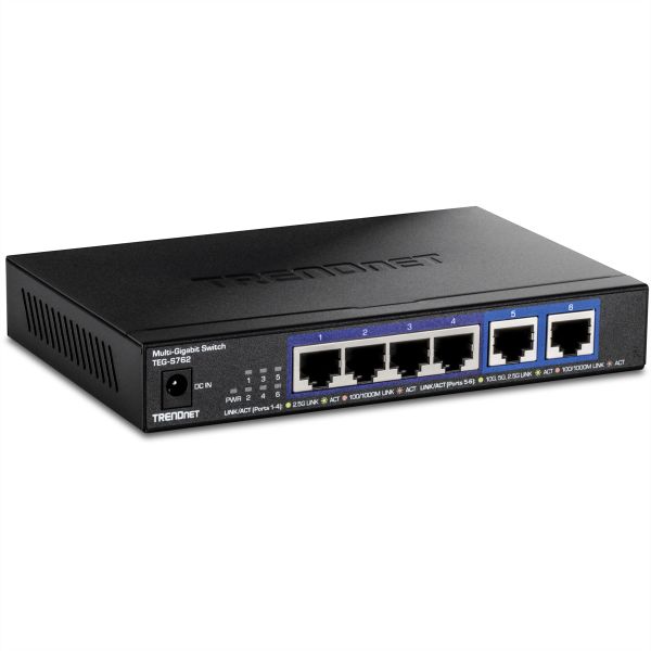 TRENDnet TEG-S762 TRENDnet 6-Port 10G Switch schwarz
