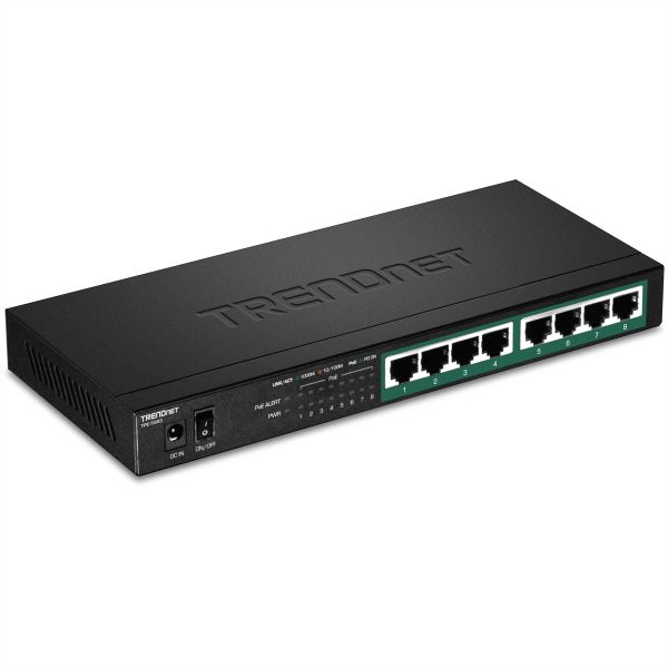 TRENDnet TPE-TG83 TRENDnet 8-Port PoE Switch Gigabit PoE+ 65W