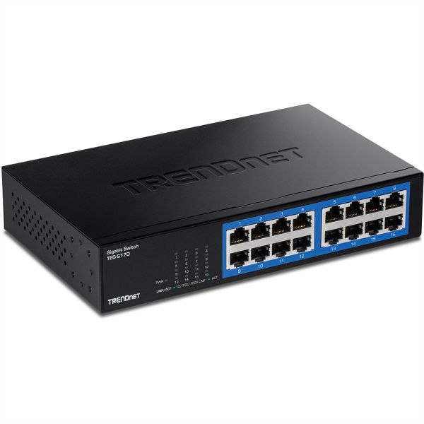TRENDnet TEG-S17D TRENDnet TEG-S17D 16-Port Gigabit-Desktop-Switch