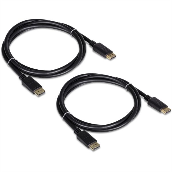 TRENDnet TK-DP06/2 TRENDnet DisplayPort 1.2 Kabel 2er Pack schwarz 1,8 Meter