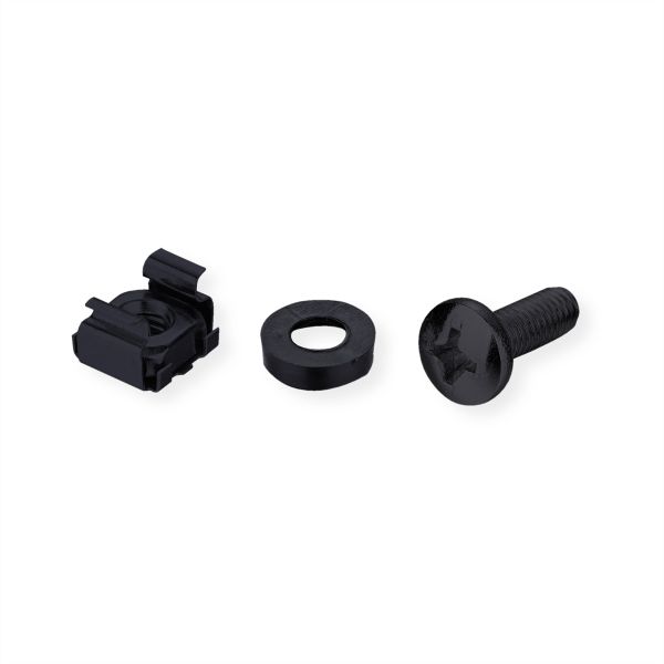 roline 26.50.5006 Montagematerial für 19 Zoll-Komponenten M5 100-fach schwarz