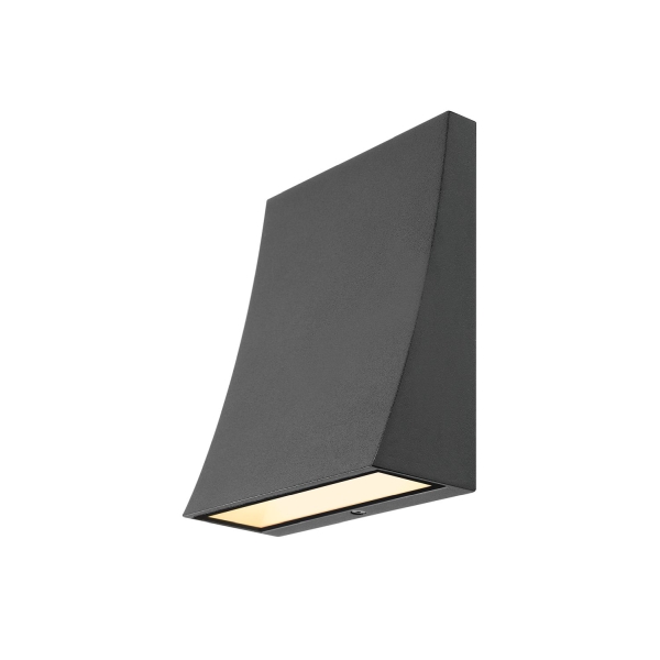 SLV 1000342 DELWA, Outdoor Wandleuchte, 3000 K, 100°, anthrazit, IP44
