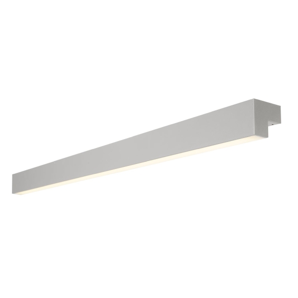 SLV 1001304 L-LINE 120, Wand- und Deckenleuchte, IP44, 3000 K, 3000 lm, silber