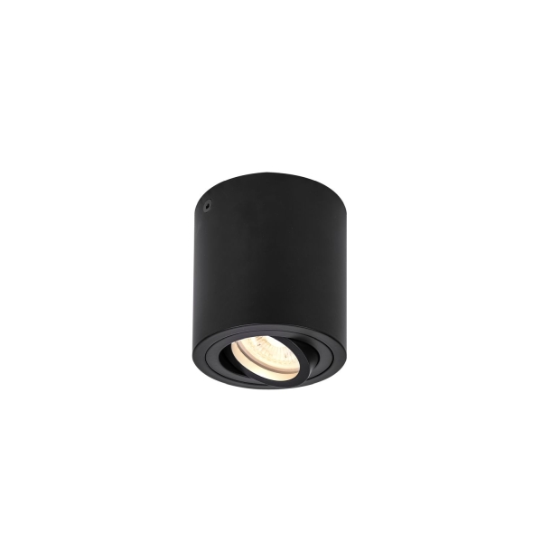 SLV 1002010 TRILEDO, single, Indoor Deckenaufbauleuchte, rund, QPAR51, schwarz, max 10 W, rund