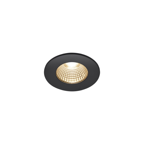 SLV 1002098 PATTA-I, LED Outdoor Deckeneinbauleuchte, rund DL IP65 schwarz 1800-3000 K