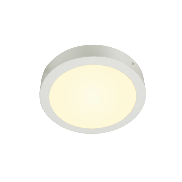 SLV 1003016 SENSER 24, Indoor LED Deckenaufbauleuchte rund weiß 3000 K