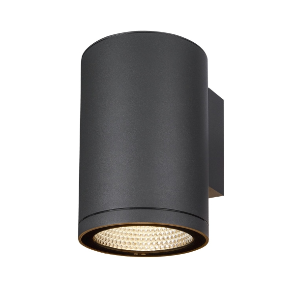 SLV 1003440 ENOLA ROUND L, single Outdoor LED Wandaufbauleuchte anthrazit CCT 3000/4000 K
