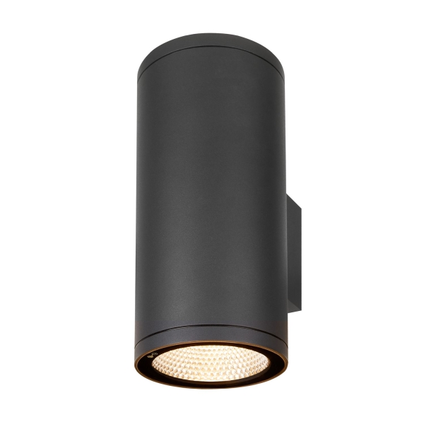 SLV 1003441 ENOLA ROUND L UP/DOWN, Outdoor LED Wandaufbauleuchte anthrazit CCT 3000/4000 K