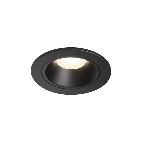 SLV 1003820 NUMINOS® S DL, Indoor LED Deckeneinbauleuchte schwarz/schwarz 4000 K 40° inkl. Blattfedern