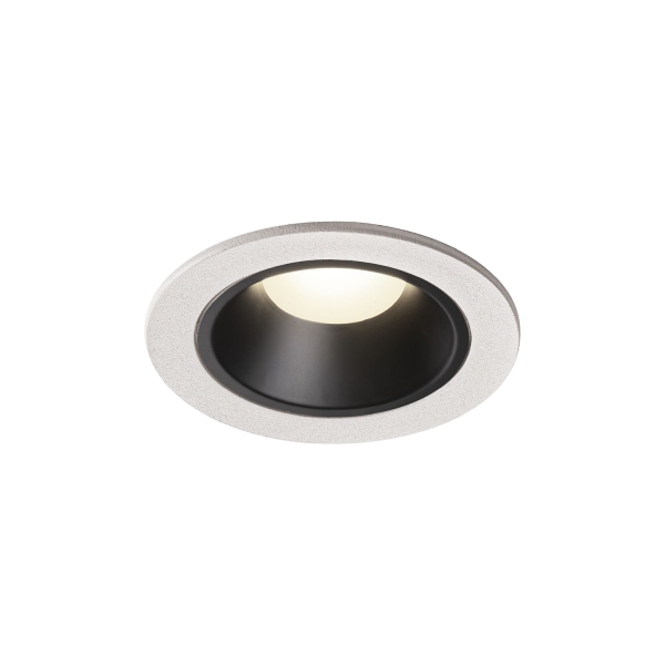 SLV 1003829 NUMINOS® S DL, Indoor LED Deckeneinbauleuchte weiß/schwarz 4000 K 20° inkl. Blattfedern