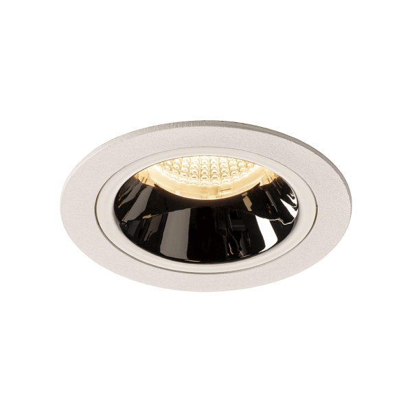 SLV 1003882 NUMINOS® M DL, Indoor LED Deckeneinbauleuchte weiß/chrom 3000 K 40°