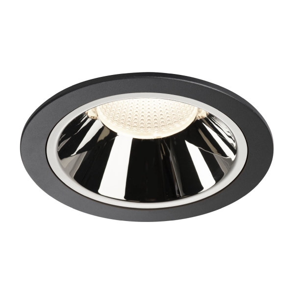 SLV 1004035 NUMINOS® XL DL, Indoor LED Deckeneinbauleuchte schwarz/chrom 4000 K 20°