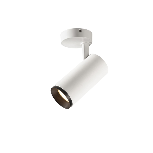 SLV 1004494 NUMINOS® M SPOT, DALI, Deckenaufbauleuchte, 3000 K, 13 W, 24°, matt weiß / matt schwarz