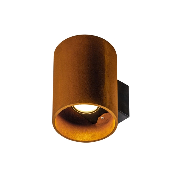 SLV 1004651 RUSTY© UP/DOWN, Outdoor LED Wandaufbauleuchte rund rost CCT switch 3000/4000 K