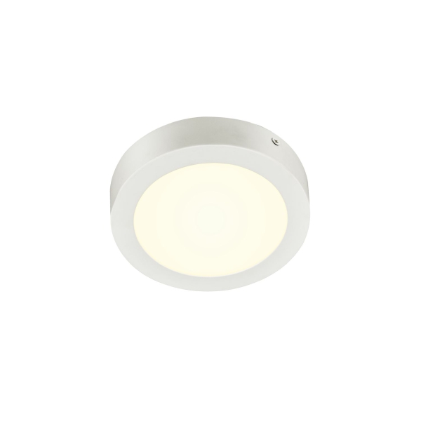 SLV 1004701 SENSER 18, Indoor LED Wand- und Deckenaufbauleuchte rund weiß 4000 K