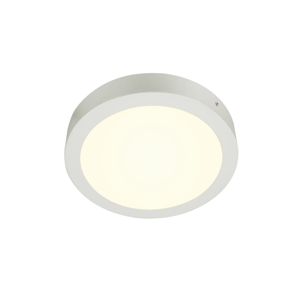 SLV 1004702 SENSER 24, Indoor LED Wand- und Deckenaufbauleuchte rund weiß 4000 K