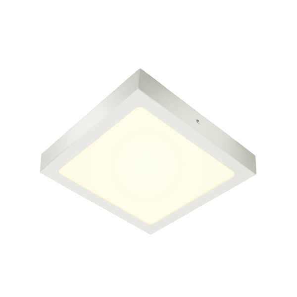 SLV 1004705 SENSER 24, Indoor LED Wand- und Deckenaufbauleuchte eckig weiß 4000 K