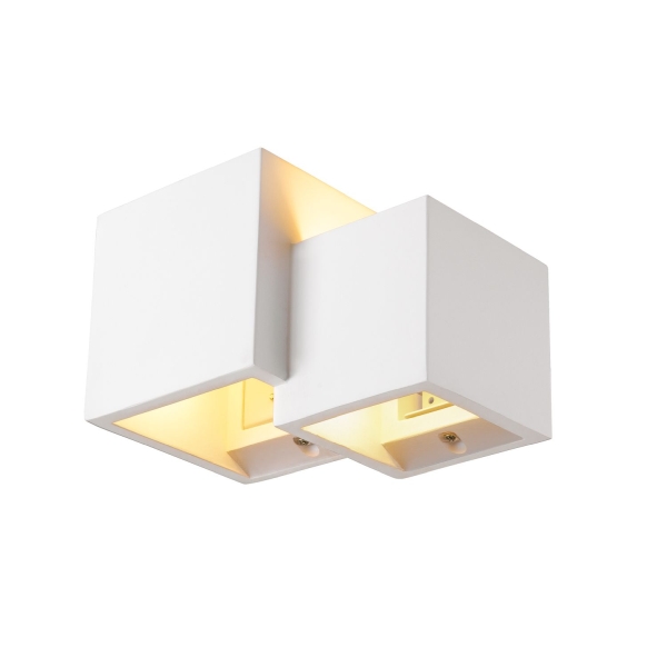 SLV 1004733 PLASTRA, Indoor Wandaufbauleuchte QT14 weiß