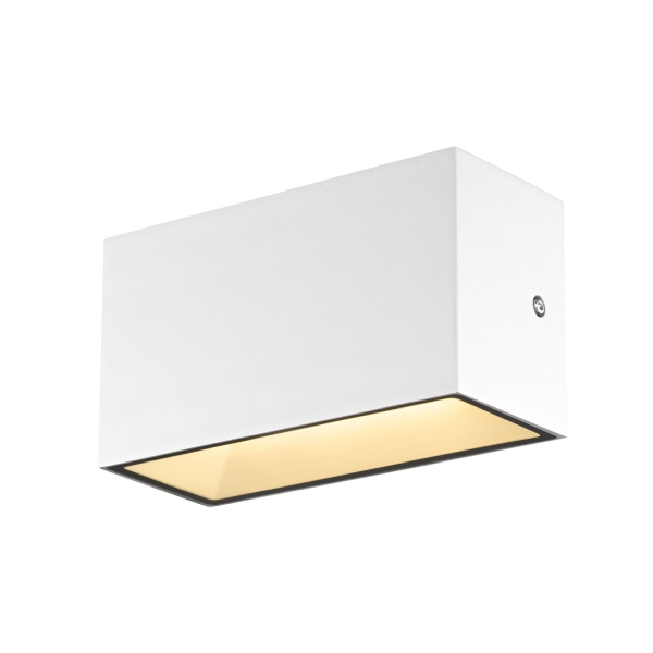 SLV 1005153 SITRA M, LED Outdoor Wandaufbauleuchte, weiss, CCT switch 3000/4000 K, IP 65