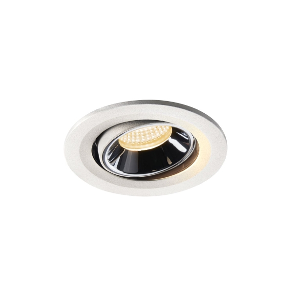 SLV 1005351 NUMINOS® MOVE S, Deckeneinbauleuchte weiß / chrom 3000 K 40°