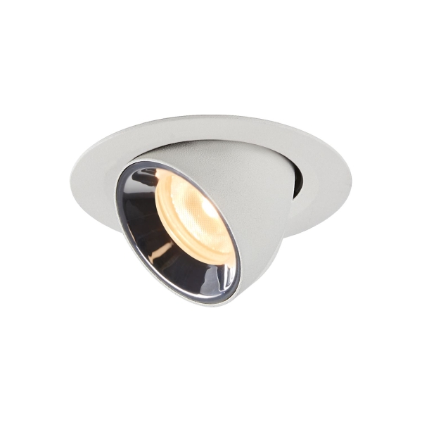 SLV 1005845 NUMINOS® GIMBLE XS, Deckeneinbauleuchte weiß / chrom 3000 K 40°