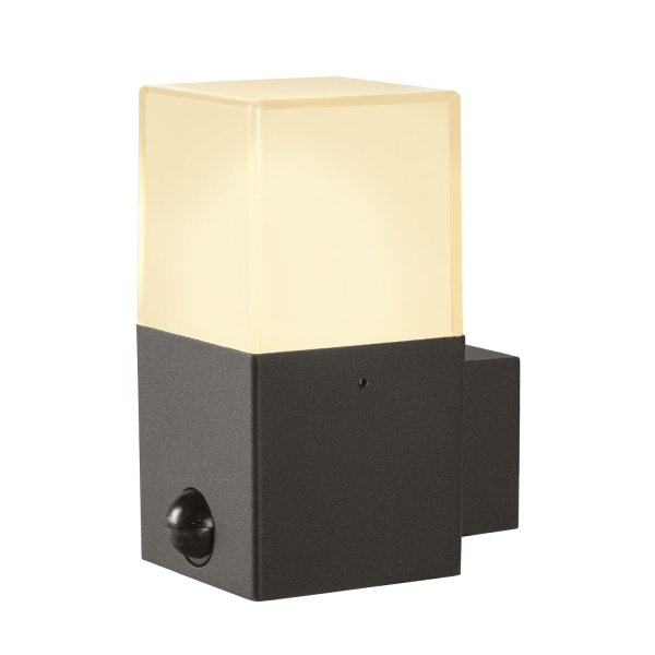 SLV 1006183 GRAFIT, Wandaufbauleuchte, E27, Sensor, anthrazit