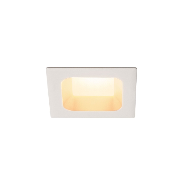 SLV 112682 VERLUX, Einbauleuchte, LED, 3000 K, mattweiß, L/B/T 8,5/8,5/4,5 cm, 10 W