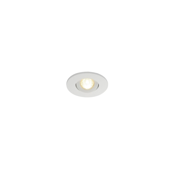 SLV 113971 NEW TRIA 45 Einbauleuchte LED 3000 K rund weiß matt 30° inkl. Treiber Clipfedern