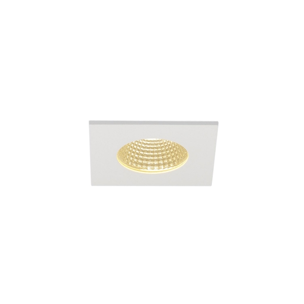 SLV 114431 PATTA-I, Einbauleuchte, LED, 3000 K, eckig, weiß matt, 38°, inkl. Treiber