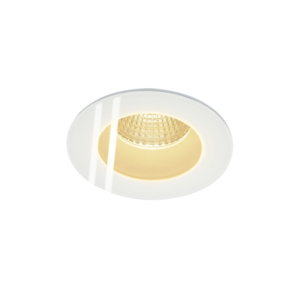 SLV 114441 PATTA-F, Einbauleuchte, LED, 3000 K, rund, weiß, 38°, inkl. Treiber