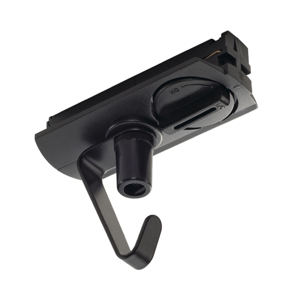 SLV 143170 ADAPTER, für Hochvolt-Stromschiene 1Phasen, schwarz, elektrisch, mit Haken