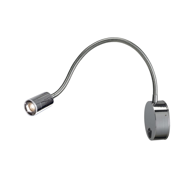 SLV 146682 DIO FLEX PLATE, Wandleuchte, Power LED 1 W, 3000 K, chrom,