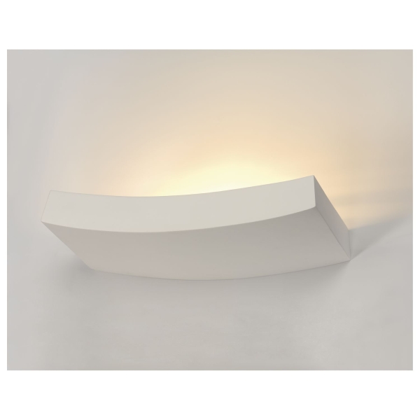 SLV 148012 PLASTRA, Wandleuchte, weißer Gips, QT-DE12, max. 100 W