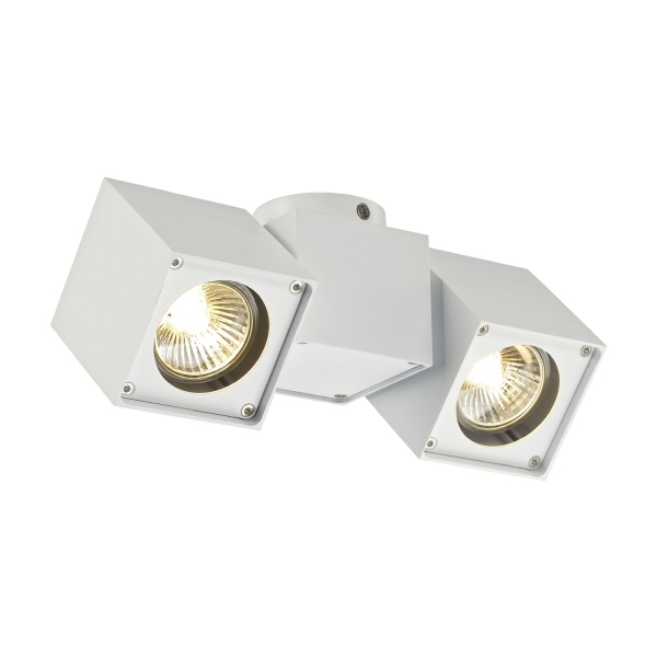 SLV 151531 ALTRA DICE, Deckenleuchte, zweiflammig, QPAR51, weiß, max. 100 W