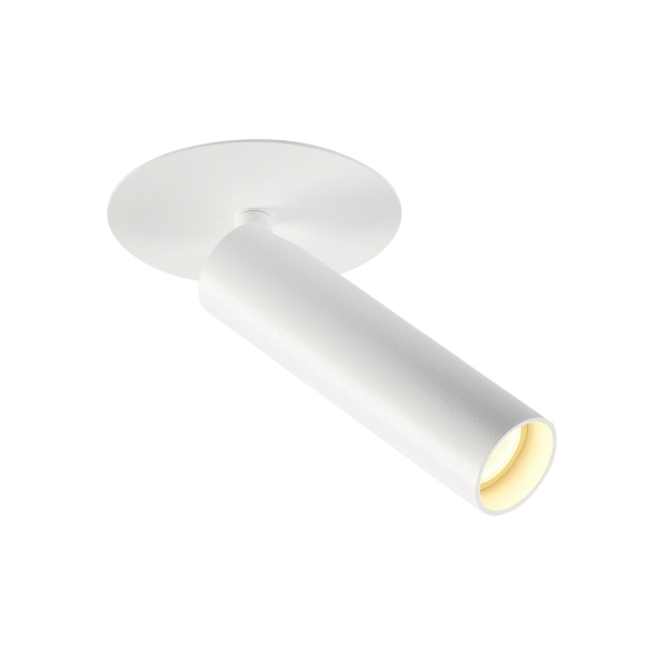 SLV 152381 KARPO 30, Einbauleuchte, einflammig, LED, 3000 K, weiß, Rosette flach, 7,5 W