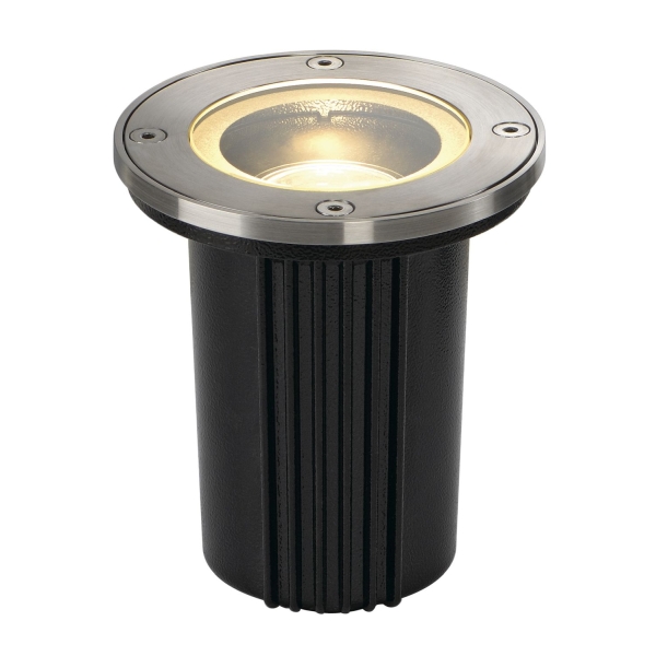 SLV 228430 DASAR® EXACT 116, Outdoor Bodeneinbauleuchte, QPAR51, IP67, rund, edelstahl 316, max. 35 W