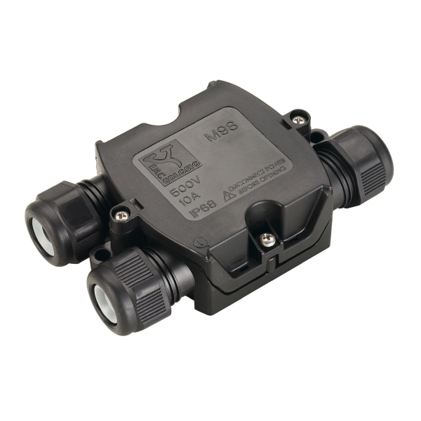SLV 228726 Y-VERBINDUNGSBOX 3-polig schwarz IP68