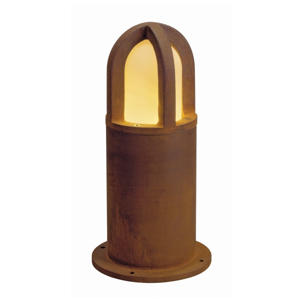 SLV 229431 RUSTY® CONE 40, Outdoor Standleuchte, TC-DSE, IP54, rund, stahl gerostet, Ø/H 15/40 cm, max. 11 W