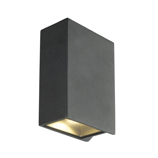SLV 232445 QUAD UP/DOWN 15 Wandleuchte LED 3000 K IP44 eckig up/down anthrazit 32 W