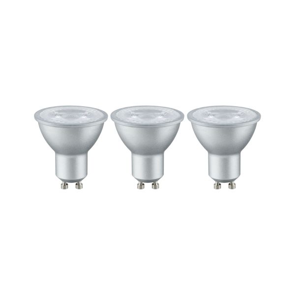 Paulmann 285.81 Standard 230V LED Reflektor GU10 3er-Pack 3x230lm 3x4W 2700K Alu