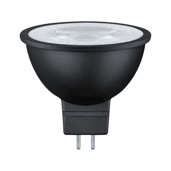 Paulmann 287.57 Standard 12V LED Reflektor GU5,3 1er-Set 445lm 6,5W 2700K dimmbar Schwarz matt