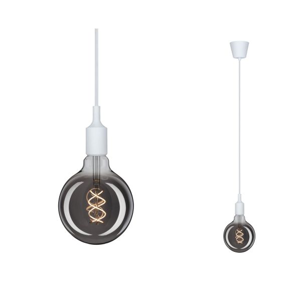 Paulmann 503.83 Neordic Pendelleuchte Ketil E27 max. 60W Weiß dimmbar Silikon#Kunststoff