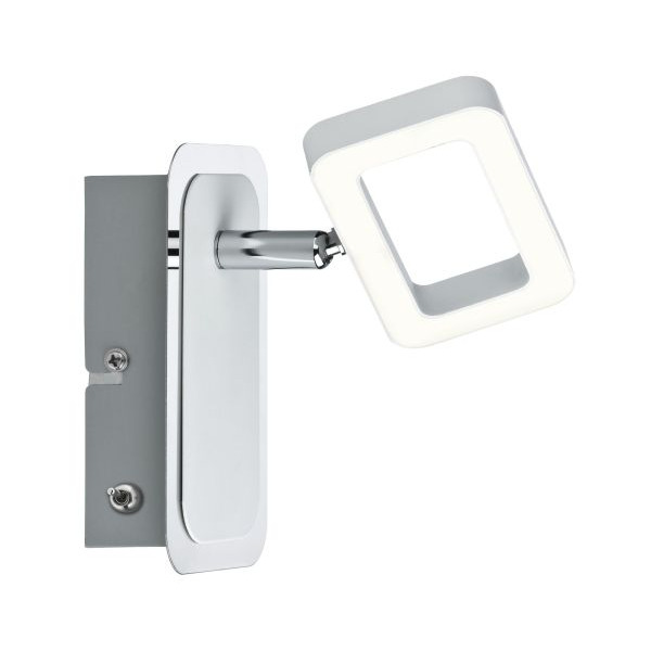 Paulmann 666.38 Spotlight Frame 3000K 320lm 230V 4,5W Weiß matt/Chrom