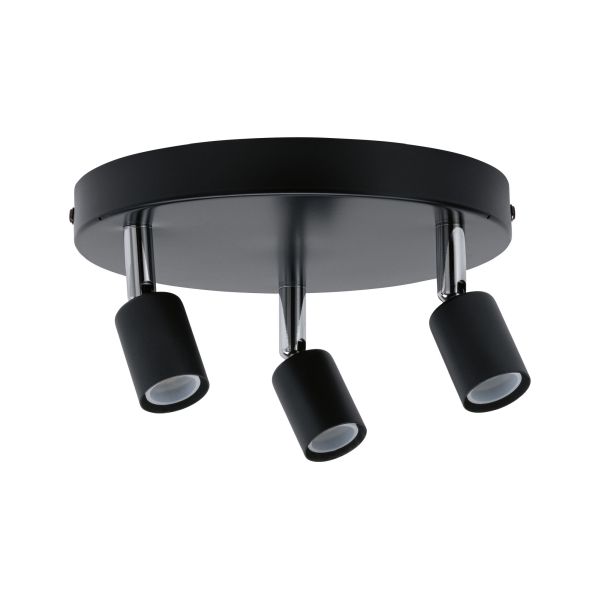 Paulmann 667.52 Spotlight Carolina IP44 GU10 230V max. 3x10W dimmbar Anthrazit#Chrom
