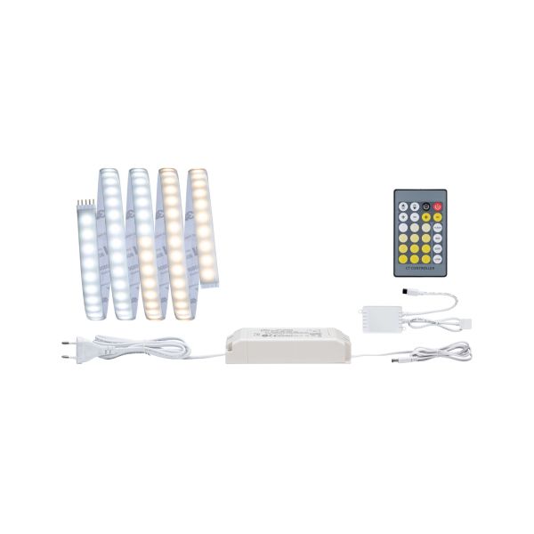 Paulmann 705.31 MaxLED 1000 LED Strip Tunable White Basisset 1,5m IP44 17W 1020lm/m 108 LEDs/m Tunable White 40VA
