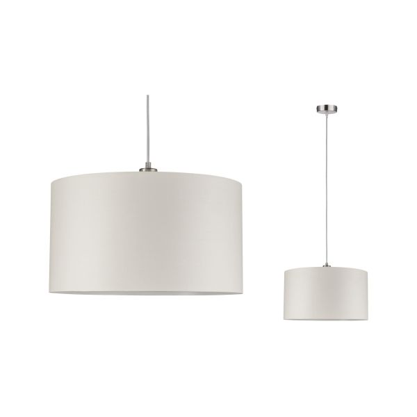 Paulmann 709.24 Pendelleuchte Tessa E27 max. 60W Creme#Eisen gebürstet dimmbar