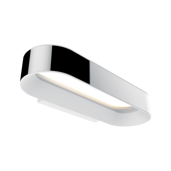 Paulmann 709.48 LED Wandleuchte Agena IP44 2700K 1200lm 230V 20W dimmbar Chrom#Weiß matt
